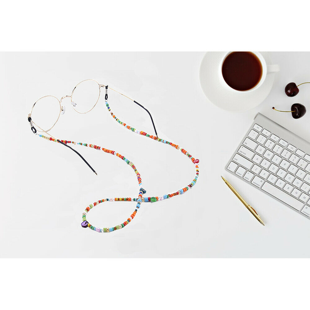 Eyeglass Chain for Women Multicolor Bead Eyeglass Strap Glasses Holders