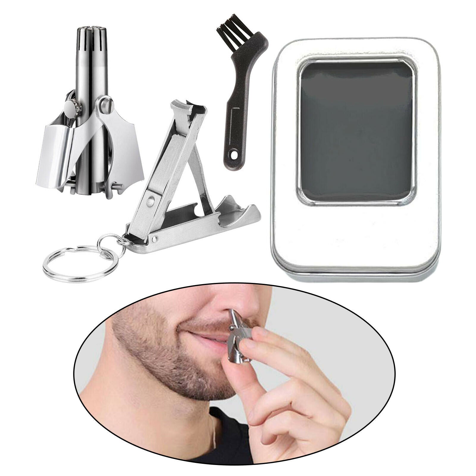 Travel Mini Manual Nose Hair Trimmer Hair Remover Clipper Nasal Shaver