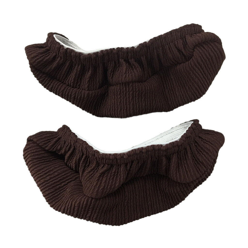 3 Pairs Home Office Chair Armrest Slipcovers Covers Pads Black Red Brown