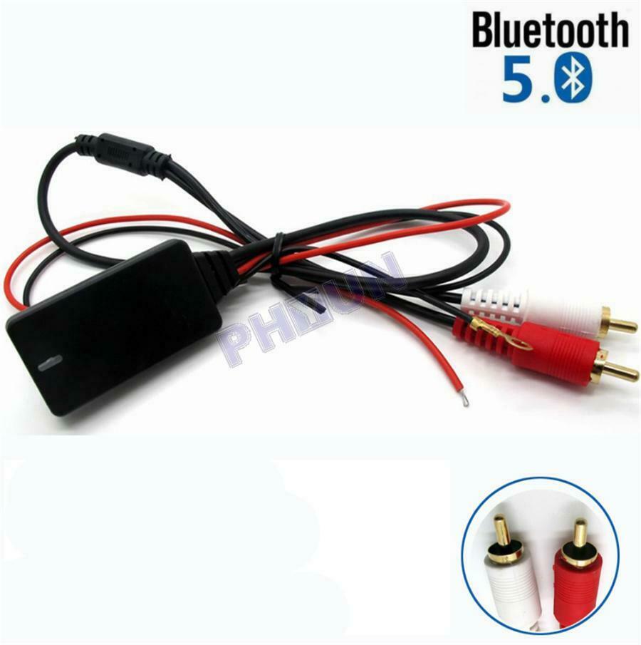 12 V RCA Cable Bluetooth Adapter AUX input Plug & Play For Most Car SUV Radio