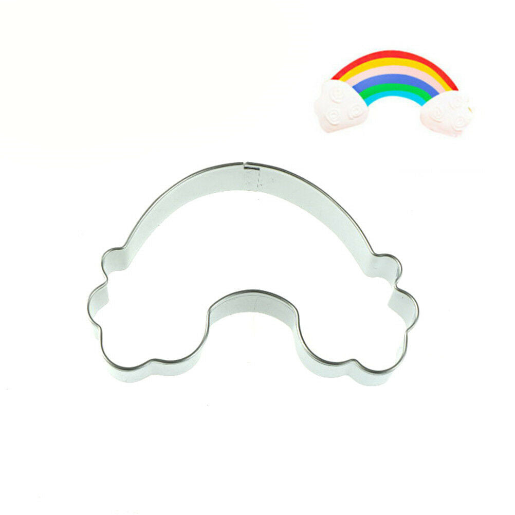 Rainbow Shape Cookie Cutter Stainless Steel Fondant Mold Cake Decorating T.l8