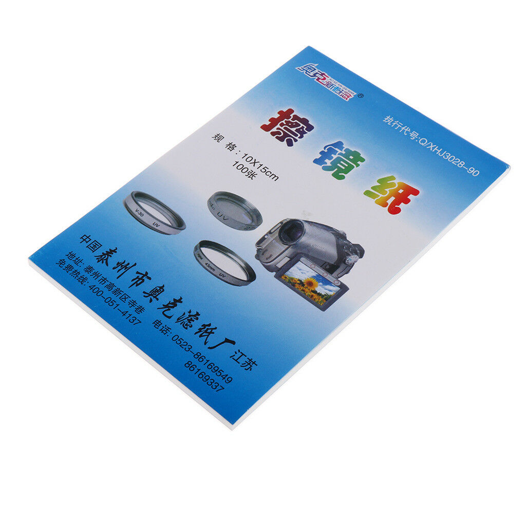 100 Sheets Soft DSLR Camera Lens Microscopes Lens Paper Laboratory Equipment