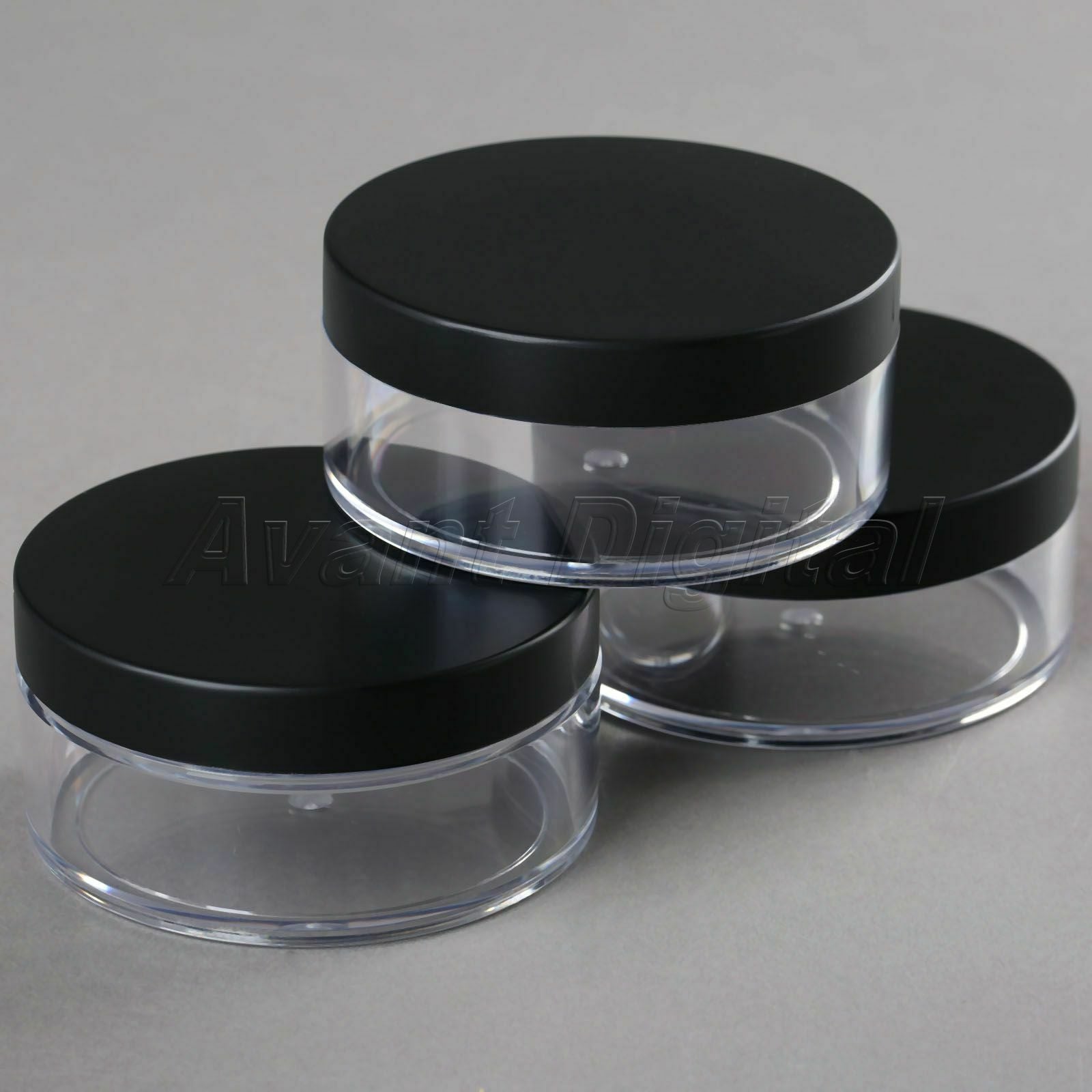 50g Plastic Empty Cosmetic Container Loose Powder Jar Powder Puff Boxes Travel