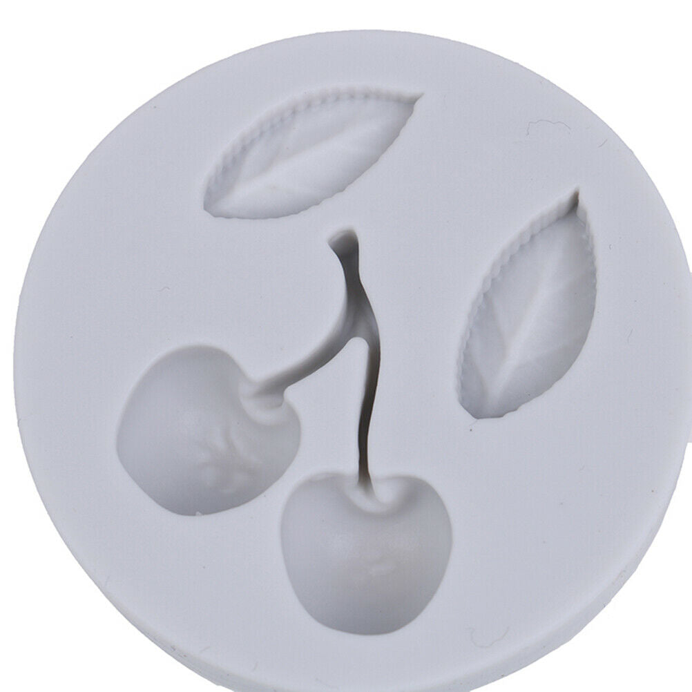 Cherry leaves Silicone Mold Fondant Mould Cake Decorating Tools Chocolate.l8