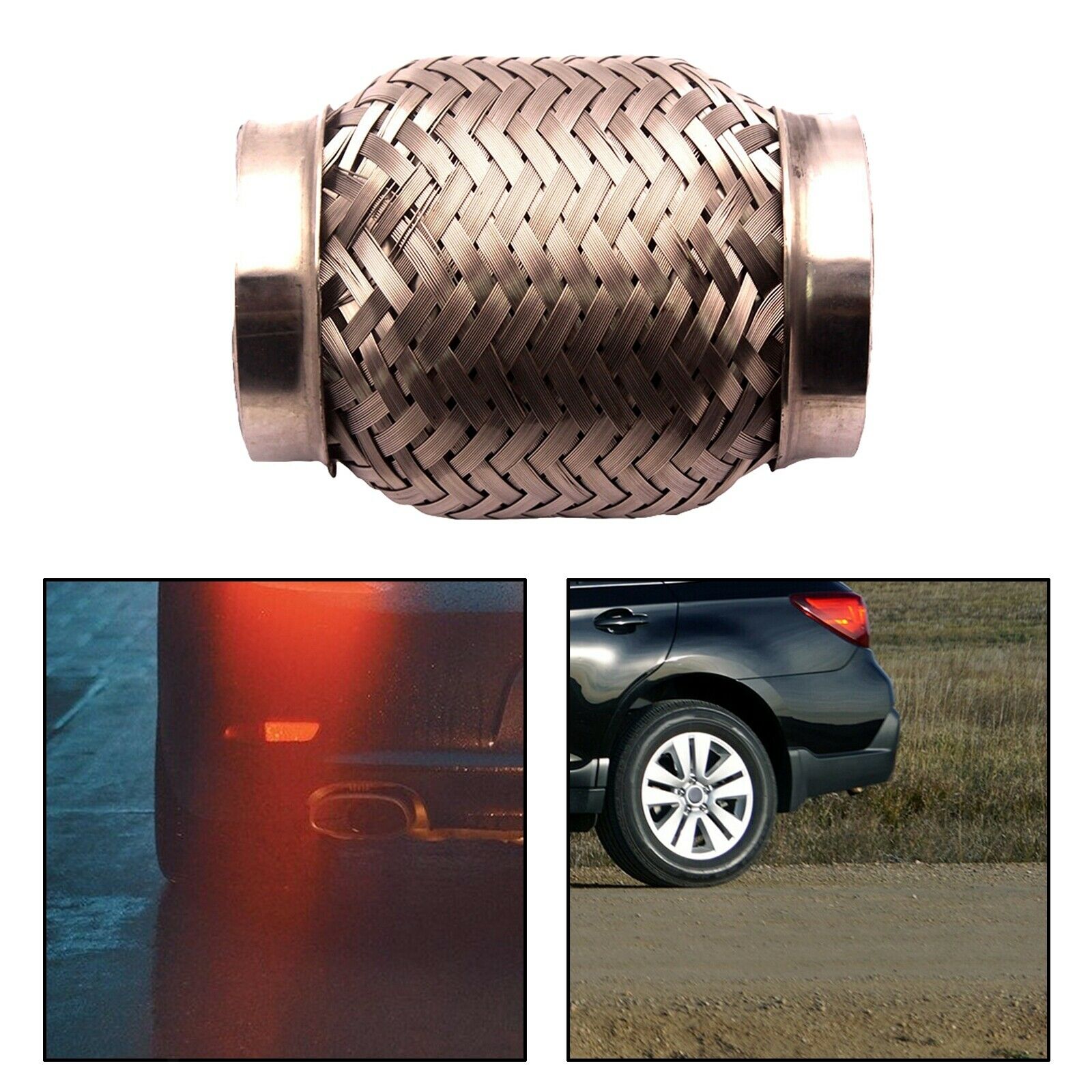 3x4 Inches Exhaust Flex Pipe Professional Stainless Steel Heavy Duty