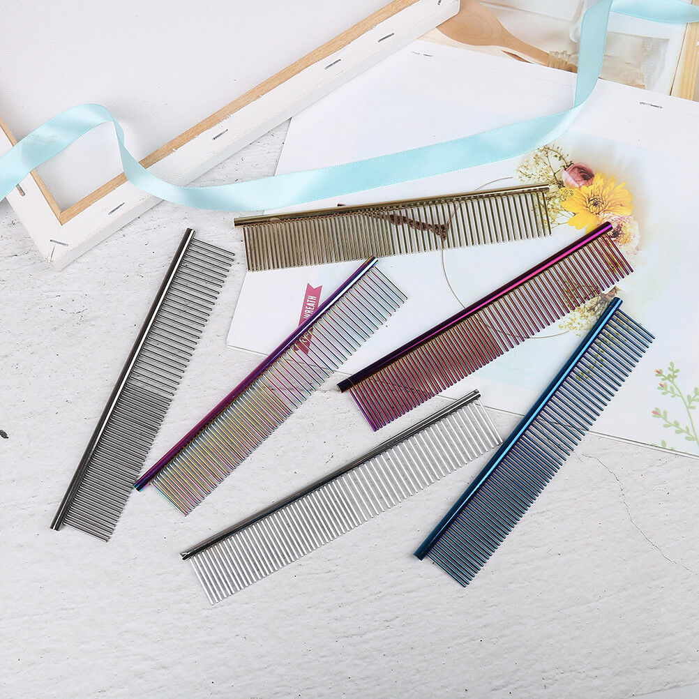 Stainless steel hair comb brush shedding flea for cat dog pets trimmer groomi SJ