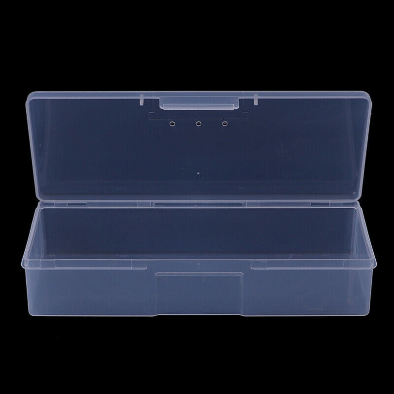 Clear Plastic Storage Box Jewelry claft Nail Beads Container Organizer Case SJ
