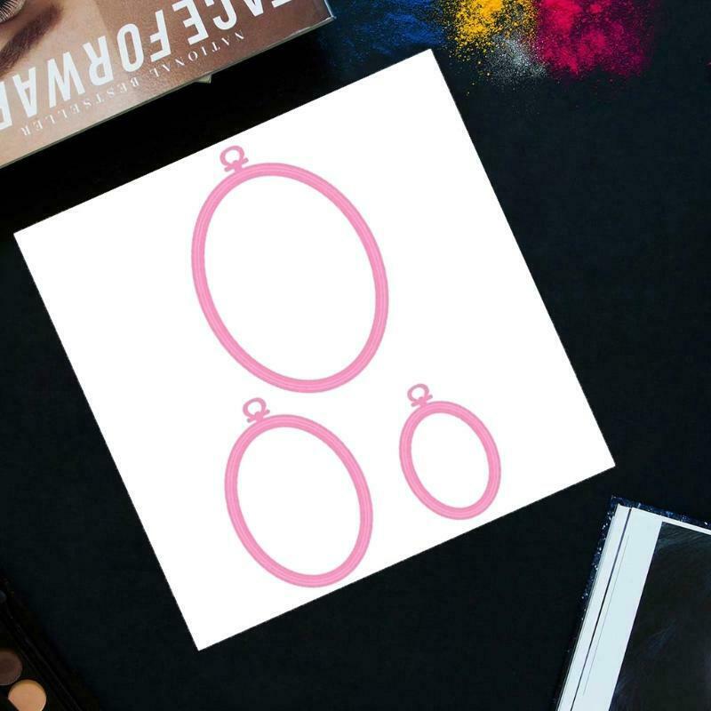 Oval Photo Frame Metal Cutting Dies Stencil DIY Scrapbooking Album Paper Card
