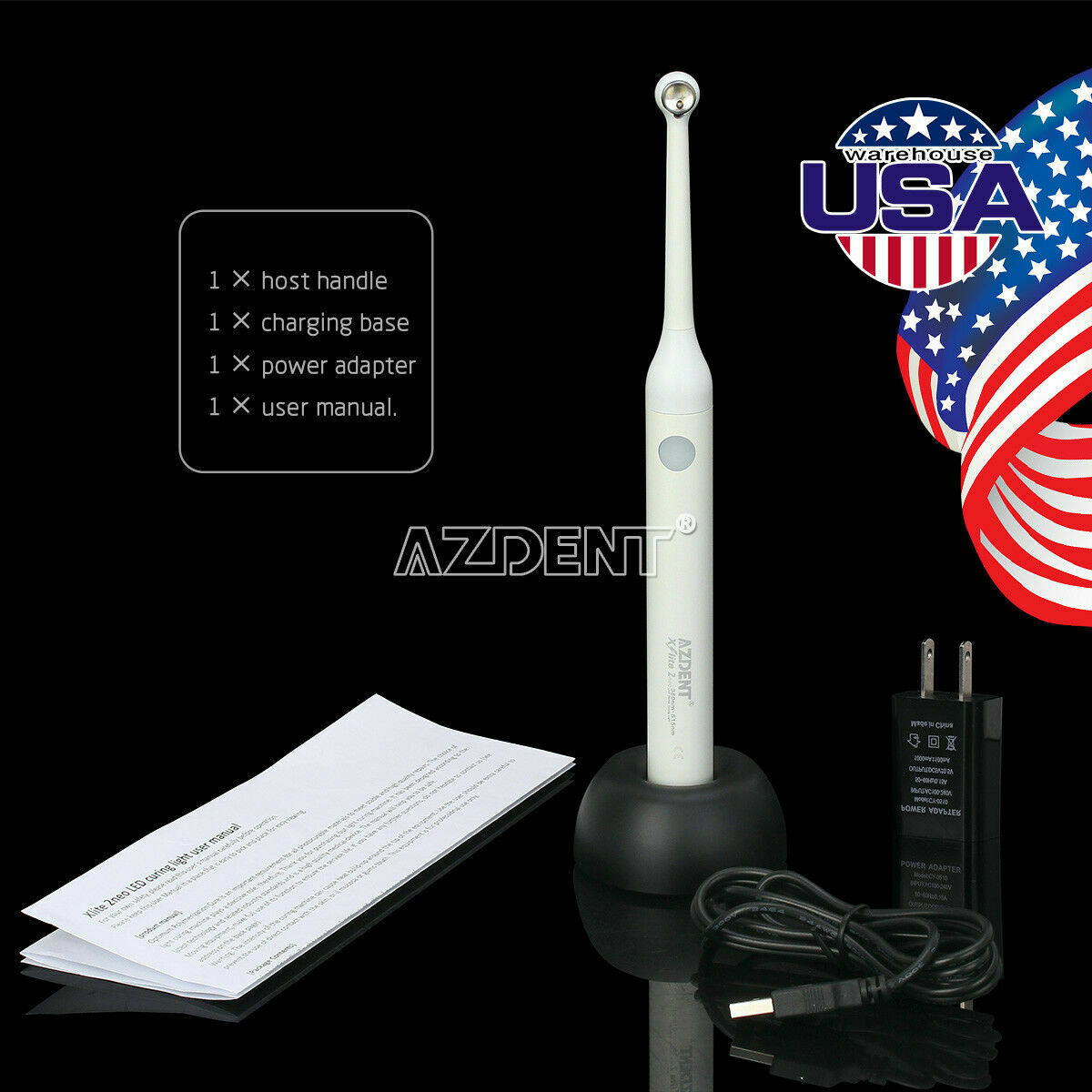 10PCS Denta X2 Curing Light 2300mW/cm² High Power l Broad Band LED UPS