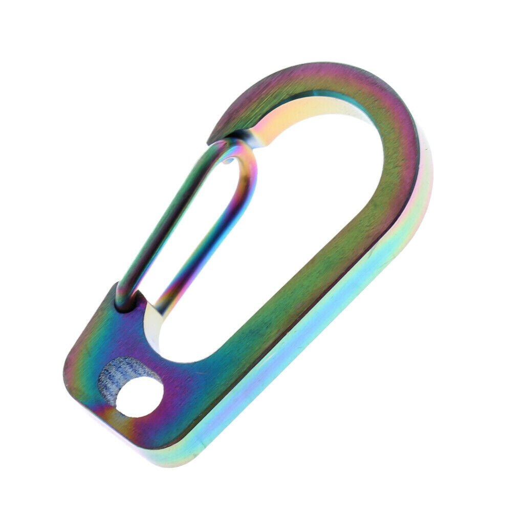 Titanium Alloy Carabiner Clip Full Hook Loop Hook