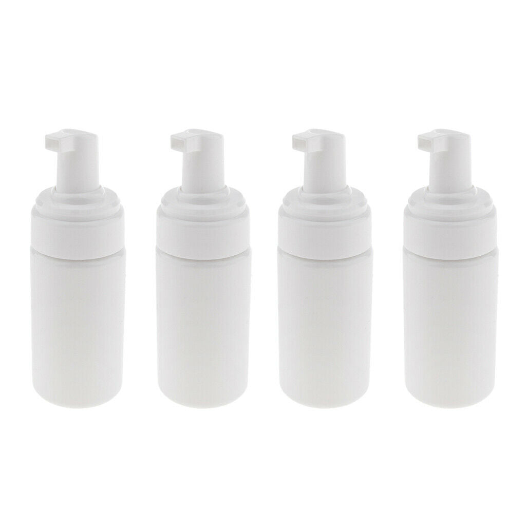 4 Pieces Foam Bottle Dispenser Soap Liquid Containers Shampoo Case 100ml