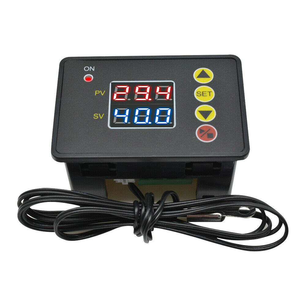 W2310 Thermostat Digital DC 24V Red+ Blue Dual LED Temperature Controller Sensor