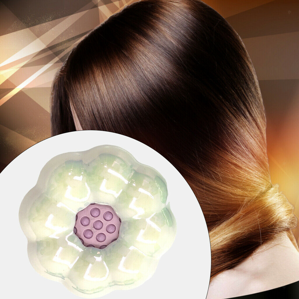 Cute Hair Brush Massage Brush for Men Women Curly Natural Hair White Flower