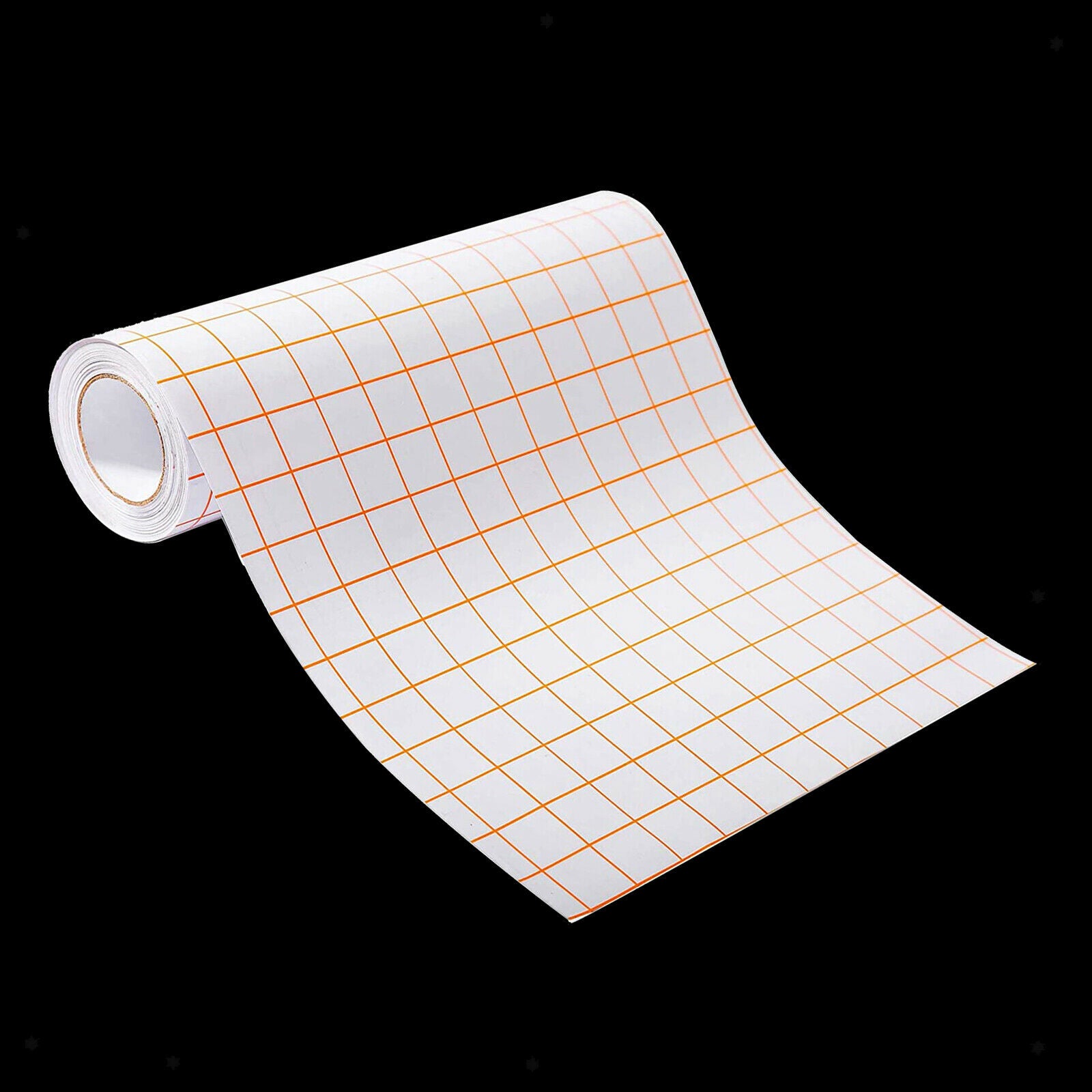 Orange Grid Clear Transfer Paper Tape for Vinyl Hobby 1 Roll 12 "x