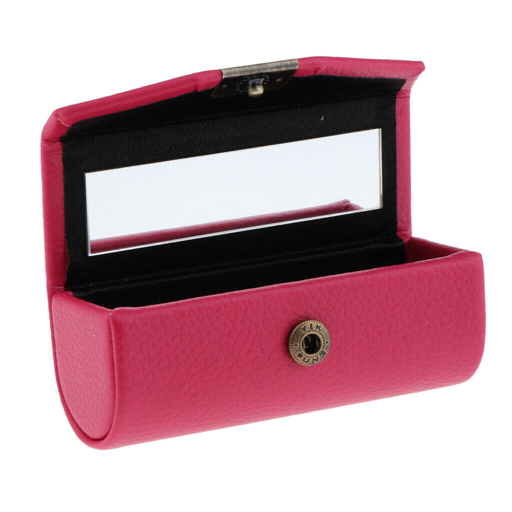 Lipstick Case New Portable Storage Case Cosmetic Box Snap Button