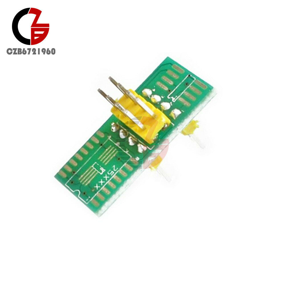 SOIC8 SOP8 Test Clip For EEPROM 93/25 /24Cx in-Circuit Programming + 2 Adapters