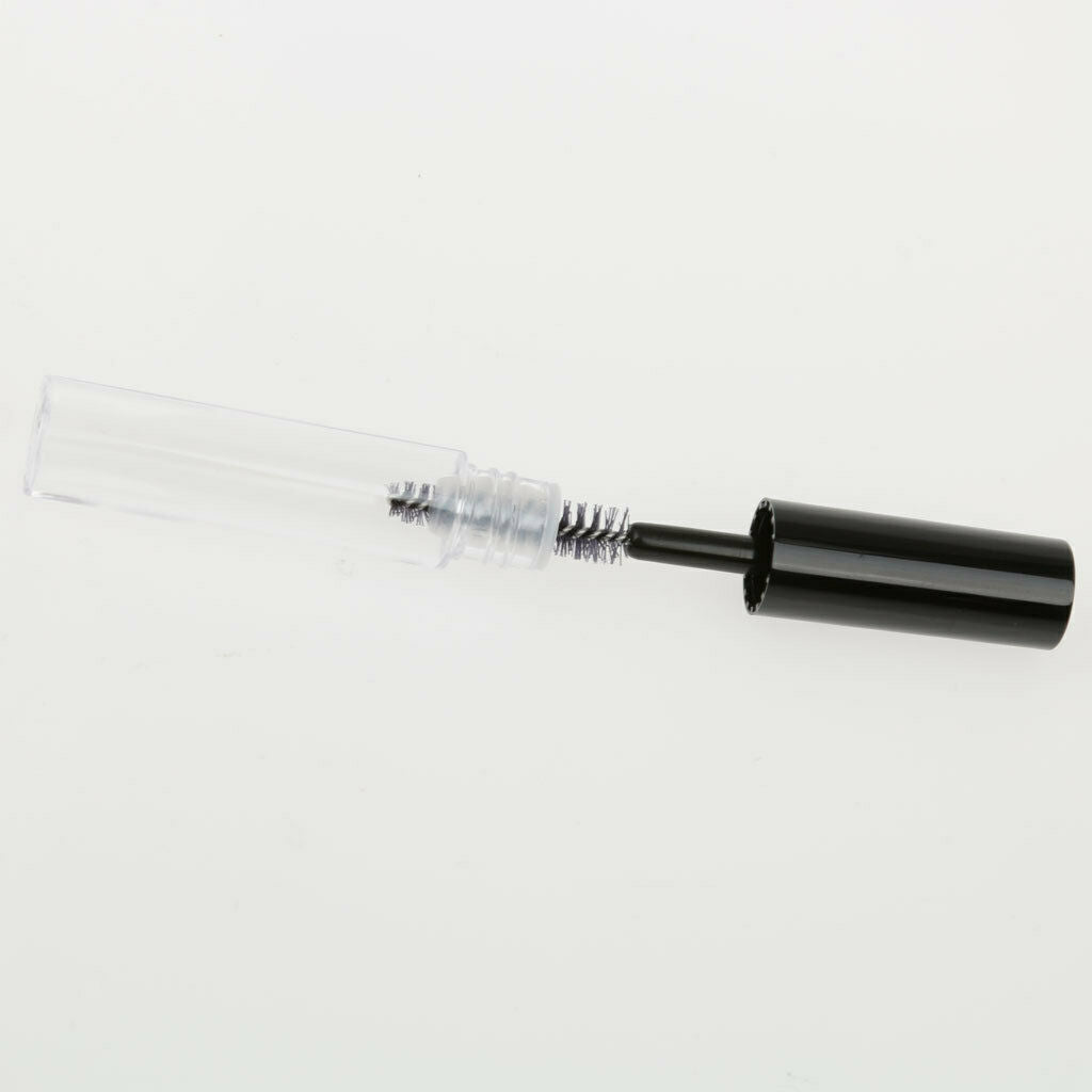 Packs 4 Empty Mascara Tubes & Brushes 4ml Refillable Vials Container Bottles for