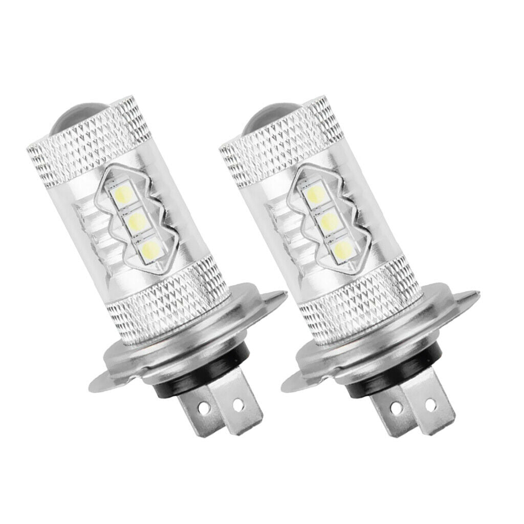 2 Pieces Car H7 80W White LED Fog Driving Lights For Hyundai Genesis Sonata