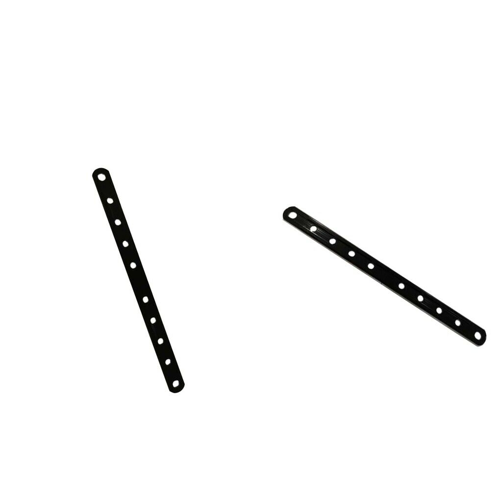 2 Pieces 12" Hanger Strap Universal Exhaust Muffler Drilled Bracket - Black