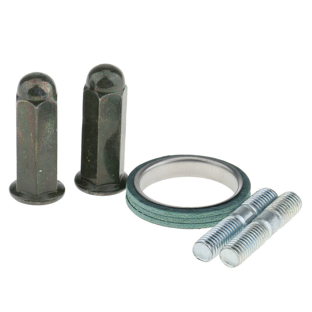 5 Pieces Exhaust Studs Nuts Gasket Set for GY6 50cc - 150cc QMB139 Scooter