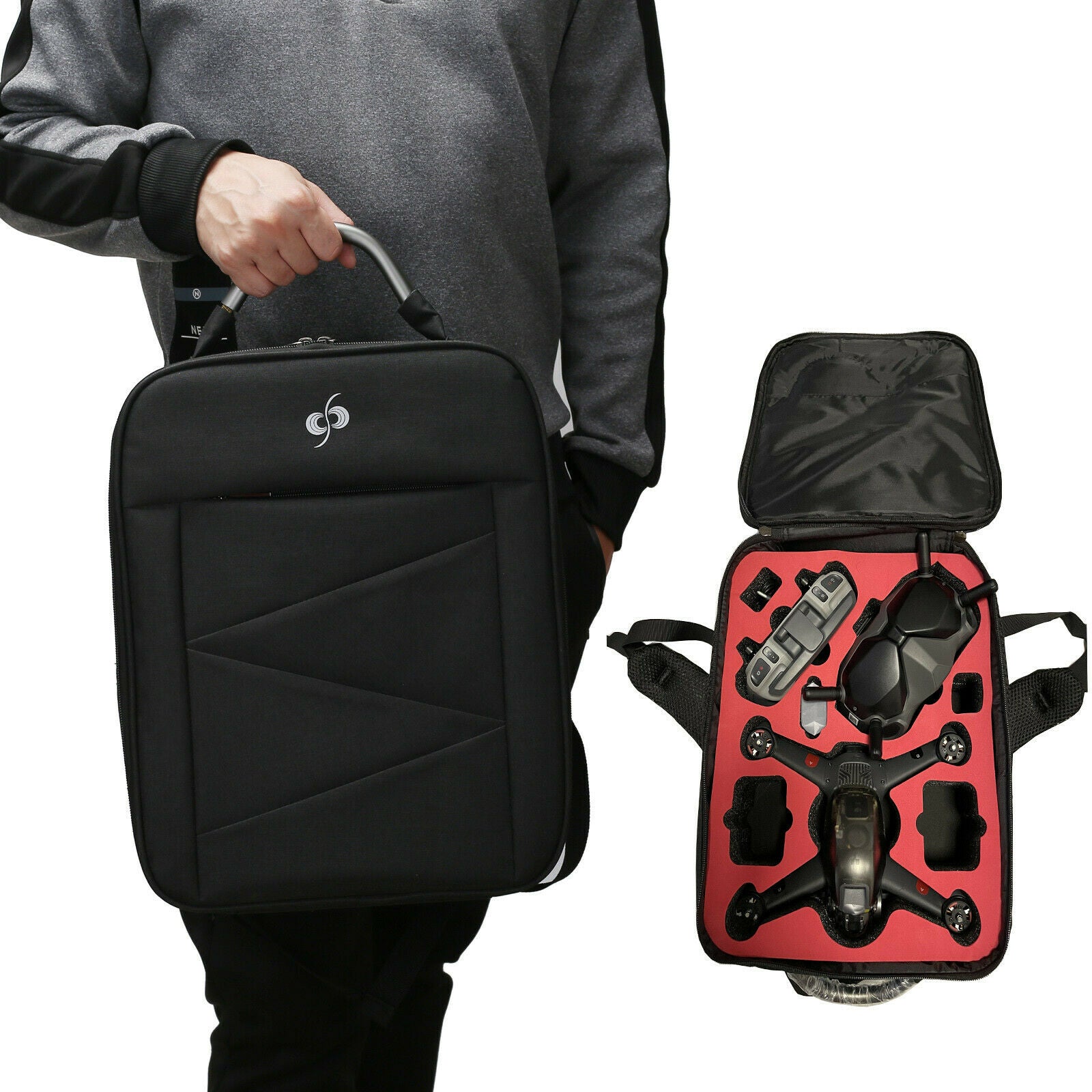 Travel Shoulder Backpack Carrying Protective Storage Bag For DJI FPV Combo Drone