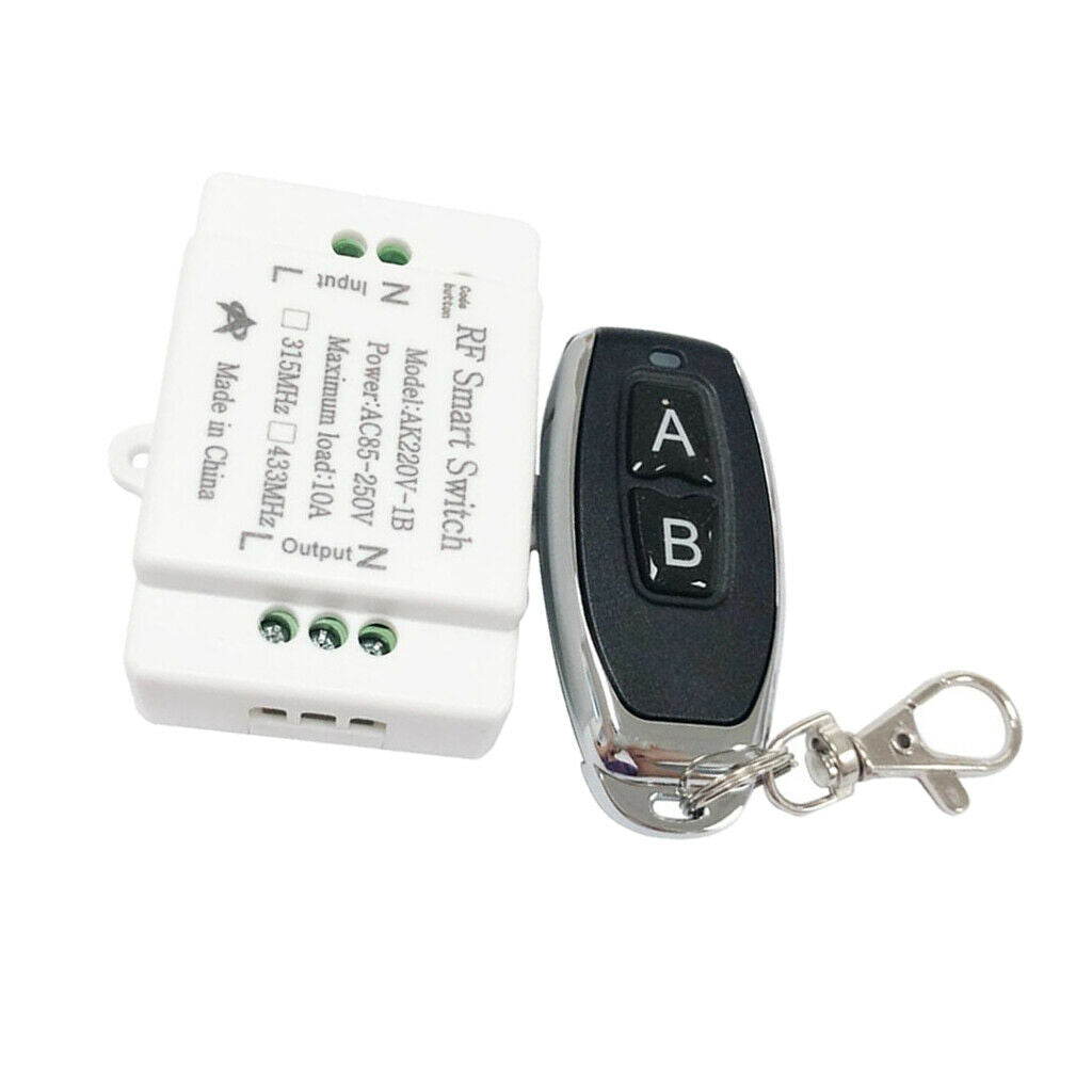 433Mhz Wireless RF Transmitter Remote Control Switch (A/B Button) + Relay