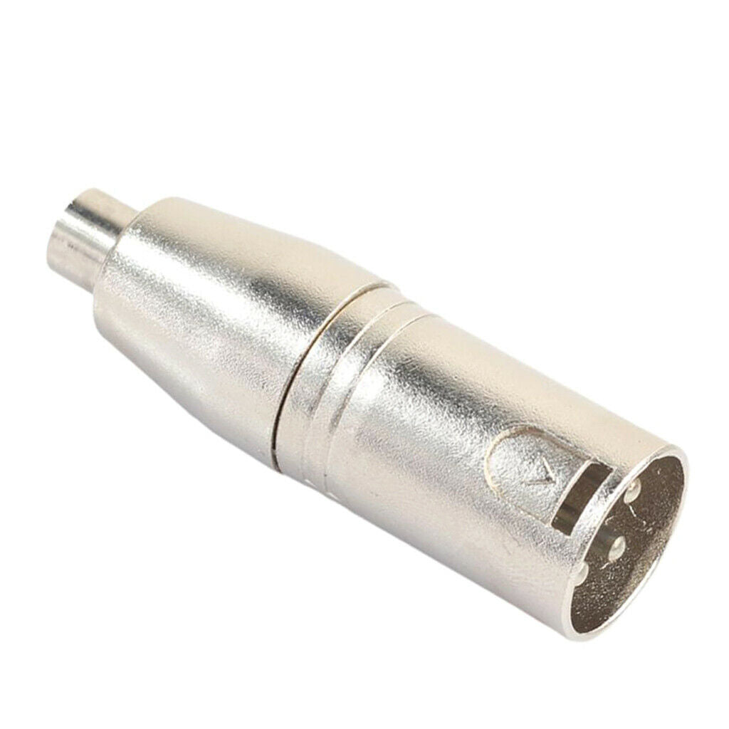 Professional XLR 3Pin Male to RCA Female Plug Mic Cable Mixer Amp Audio Adapter