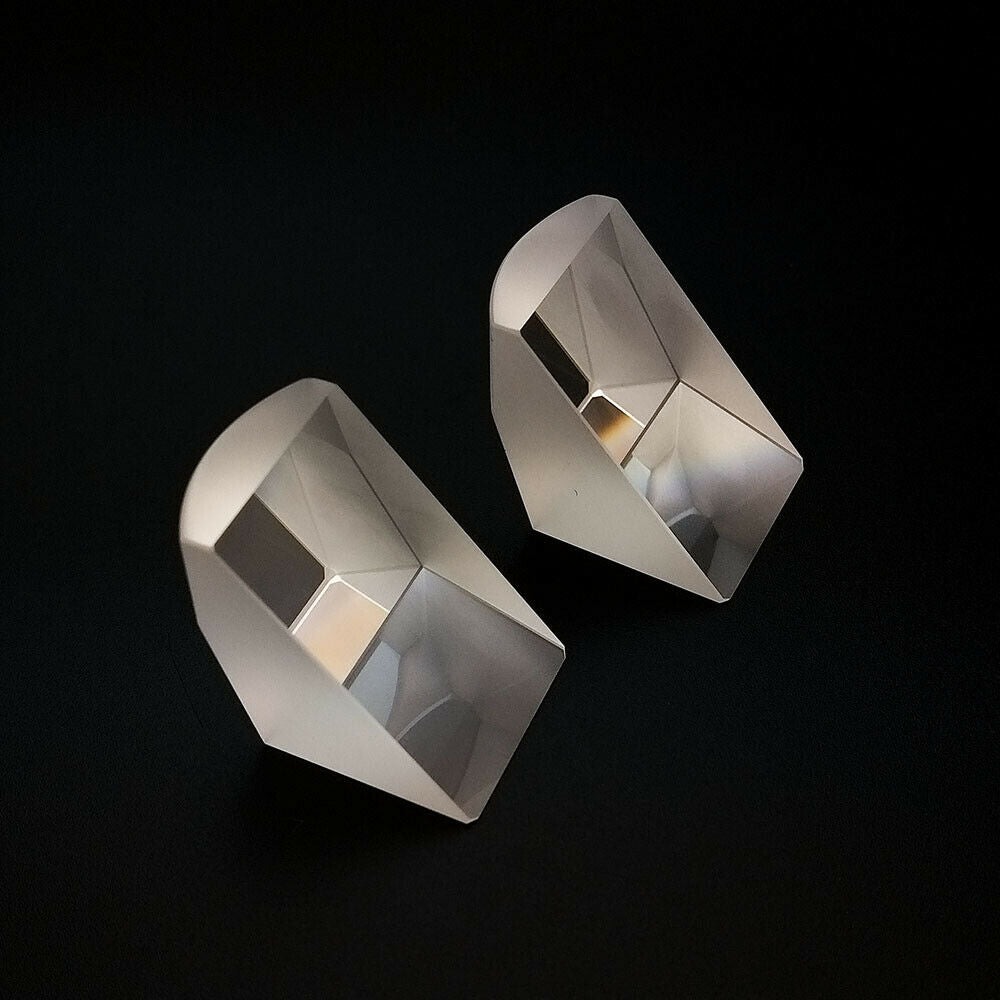 2pcs Right Triangle Prism for Experiments Physical Optics Popular Science