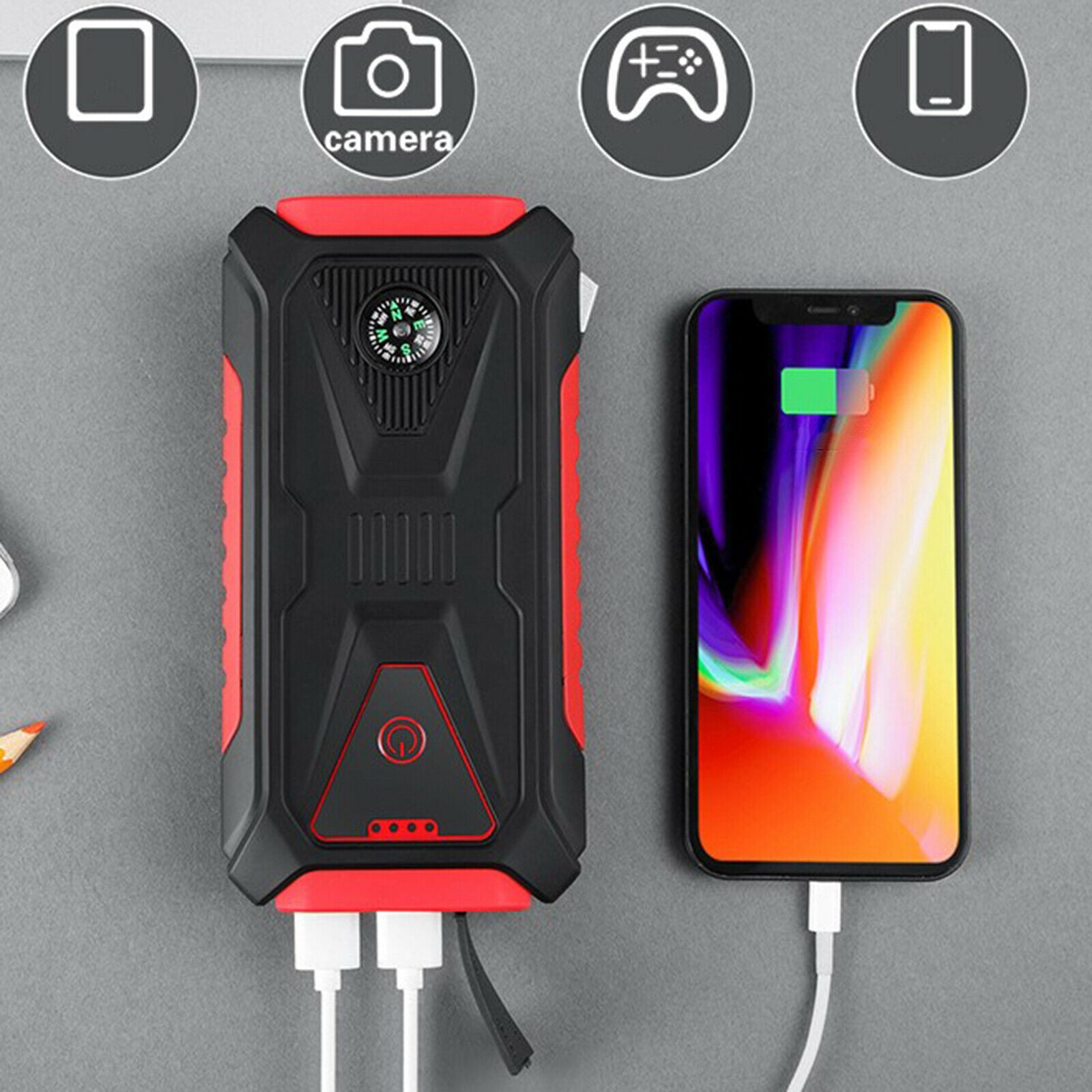 12V Car Jump Starter 16800mAh Portable Battery Jump Starter Battery Booster