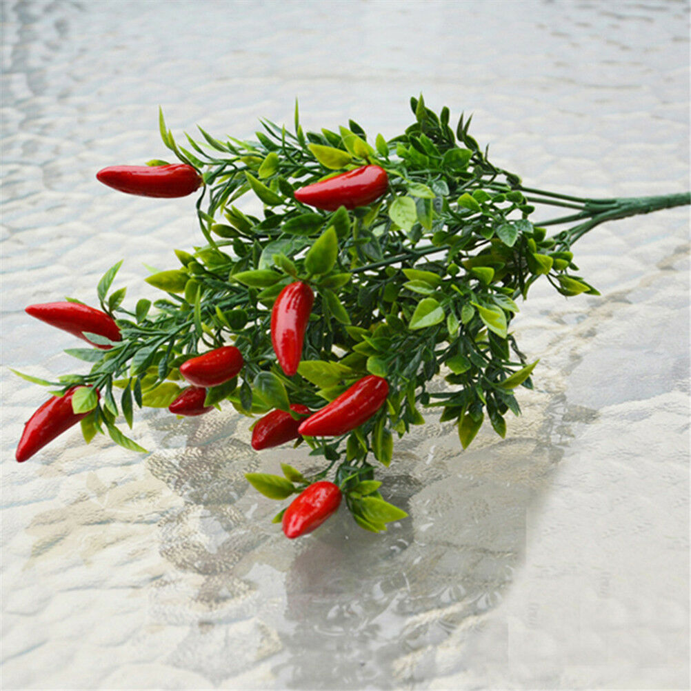 1 Bouquet Artificial Pepper Flower Wedding Christmas Party Garden Decor J.l8