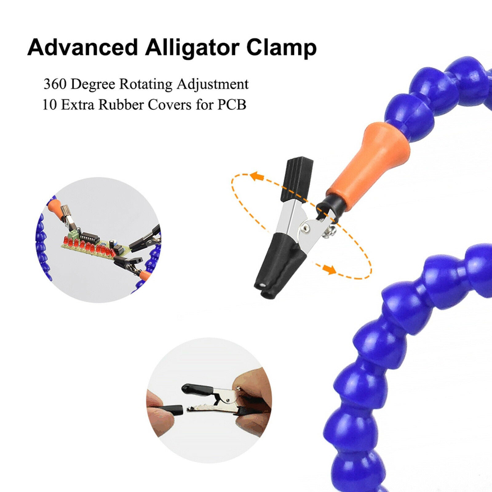 Clamp Flexible Helping Hands 5 Arm Third Hand Soldering Iron Accessory Tool