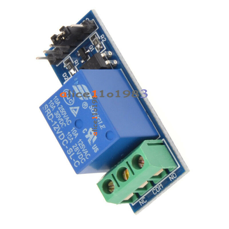 2PCS 12V One 1 Channel Relay Module Optocouple Board Shield  For PIC AVR Arduino