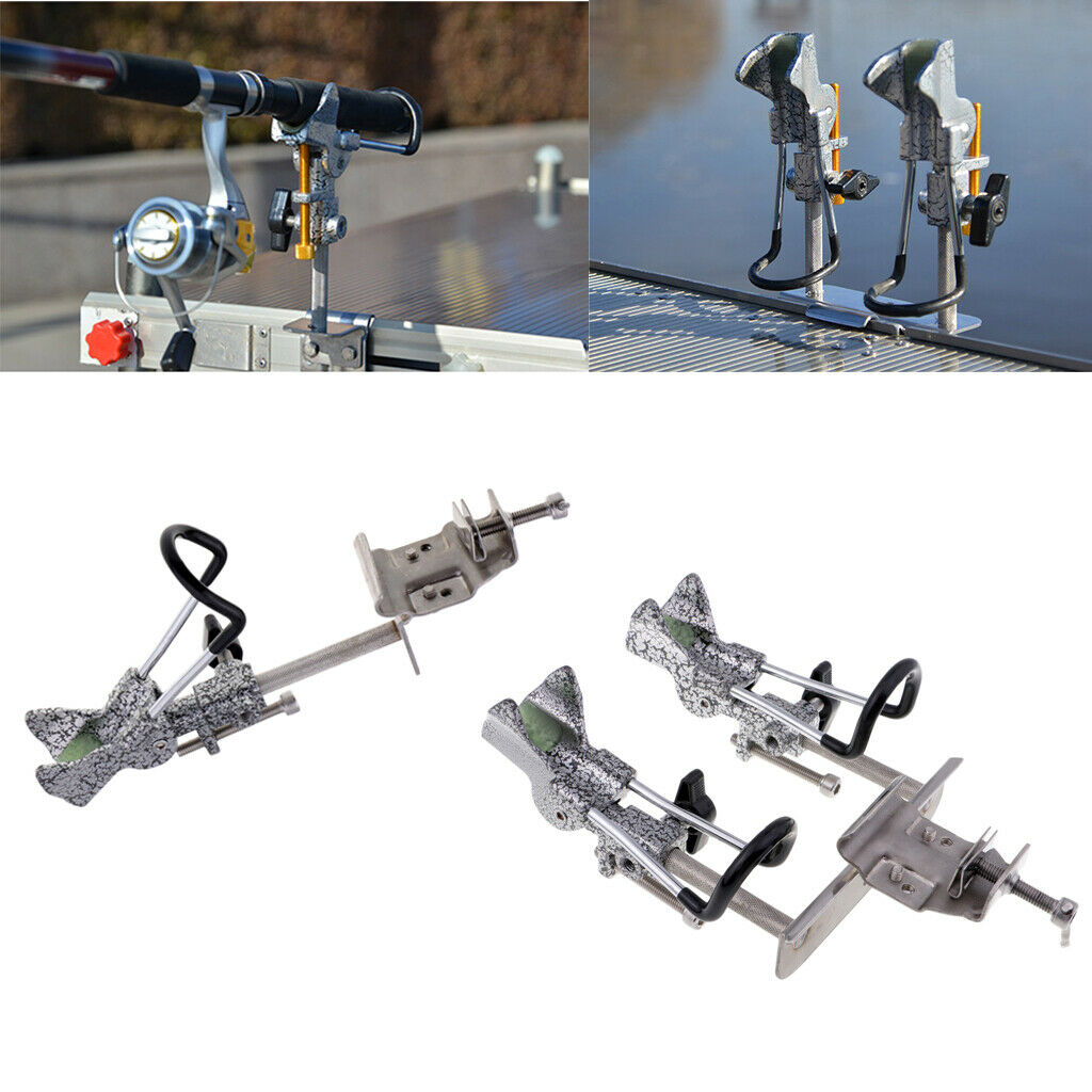 Fishing Boat Rods Holder with Clamp Opening Single Rod Holder