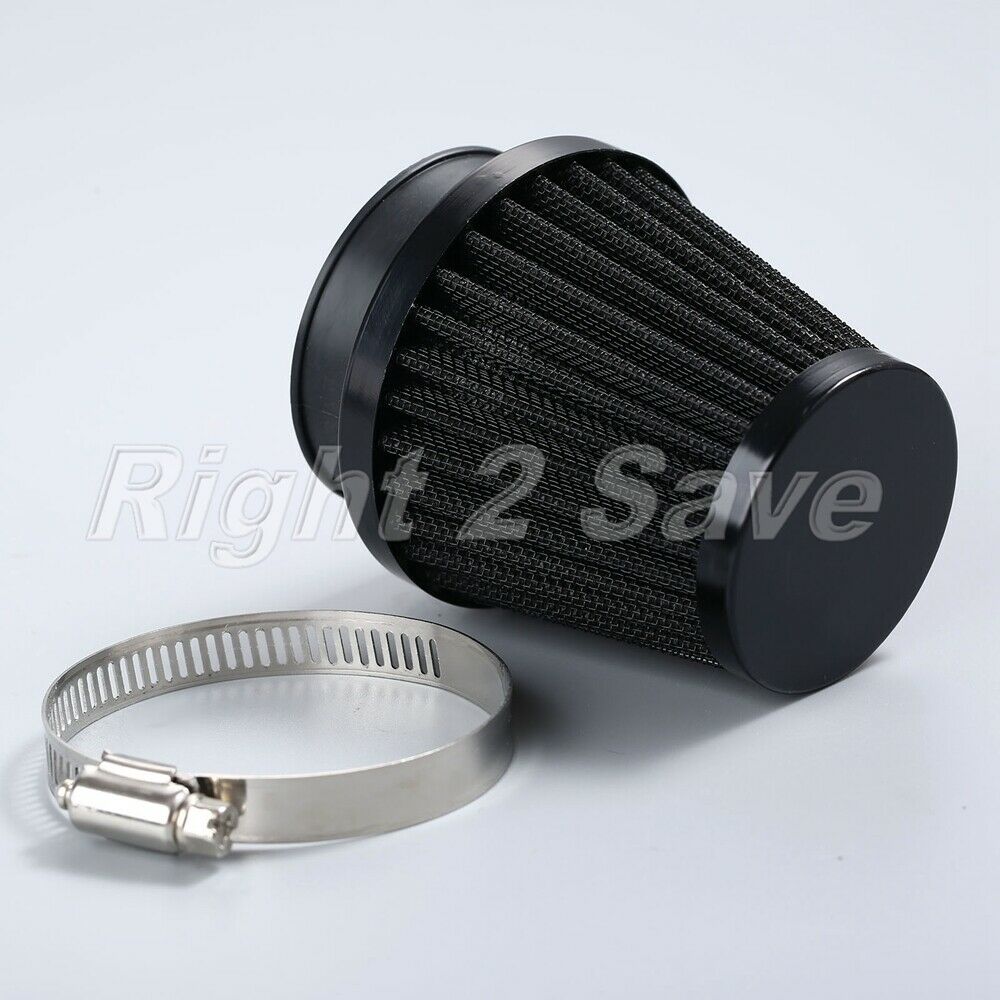 48mm Motorcycle Metal Rubber Air Intake Cleaner Filter for Scooter ATV Minibike