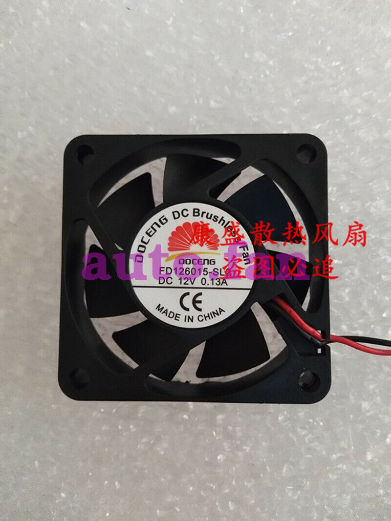 Applicable for new DOCENG 6015 FD126015-SL1 ZP DC12V 0.13A silent cooling fan