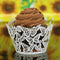 Butterfly Pattern Hollow Cake Paper Wrap Cupcake Wrapper Wedding Decor 12Pcs