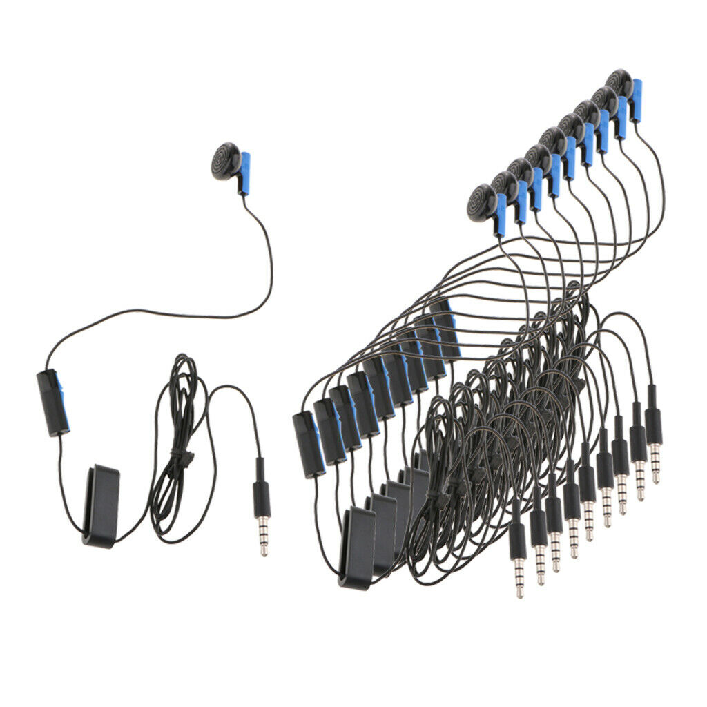 10pcs/pack Portable Mono Earphone 1.2m Headphone for Sony PS4 Controller