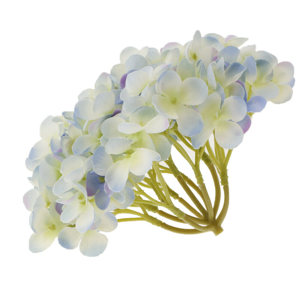 Artificial Hydrangea Silk Flower Flower Arrangements Green and Purple