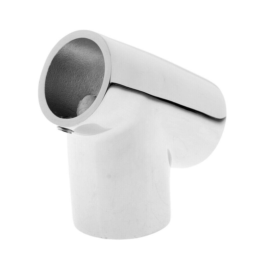 Boat Hand Rail Fitting - 60 Degree Tee- 316 Marine Stainless Steel 25mm+22mm