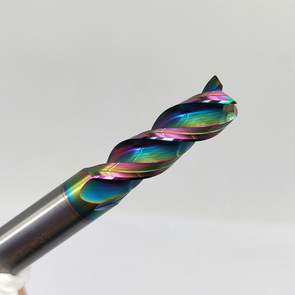 HRC55° φ10×75×3F 10mm Tungsten Carbide End Mill 3-Flute  For aluminum D10*75-3F