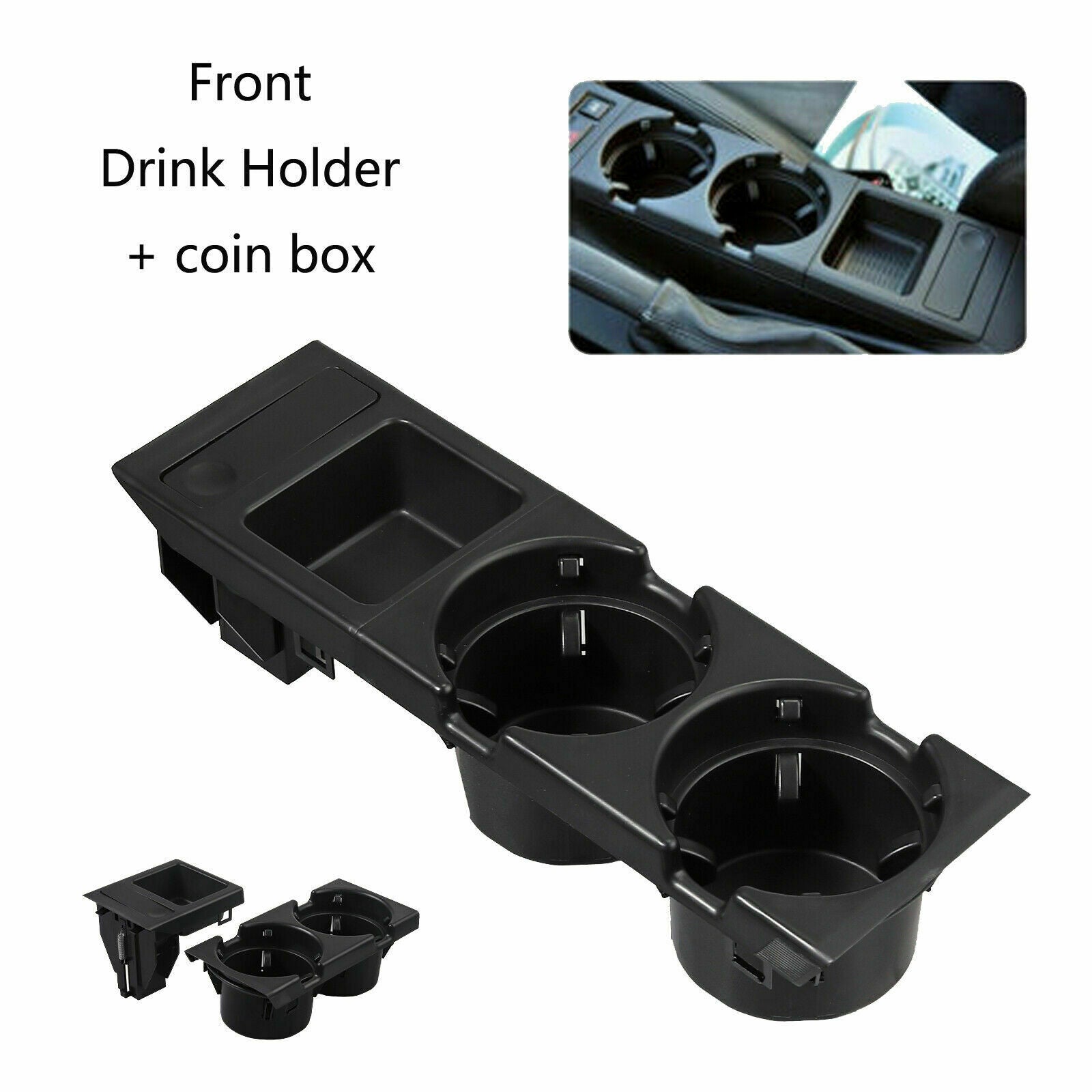 Car Center Console Water Cup Holder Tray For BMW 3 Series E46 318I 320I 98-06