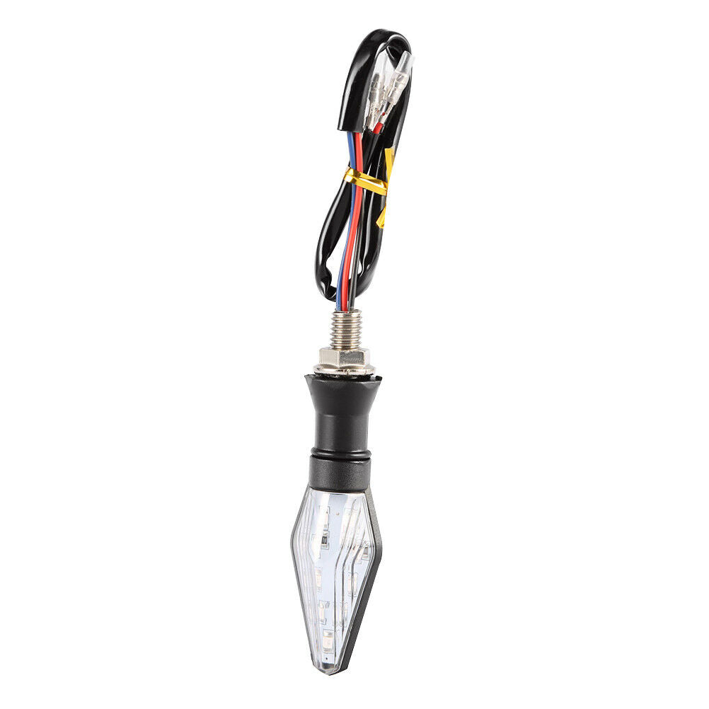 1x Motorcycle Motorbike Smoke14LED Turn Signal Amber Lights Lamp Indicator.l8