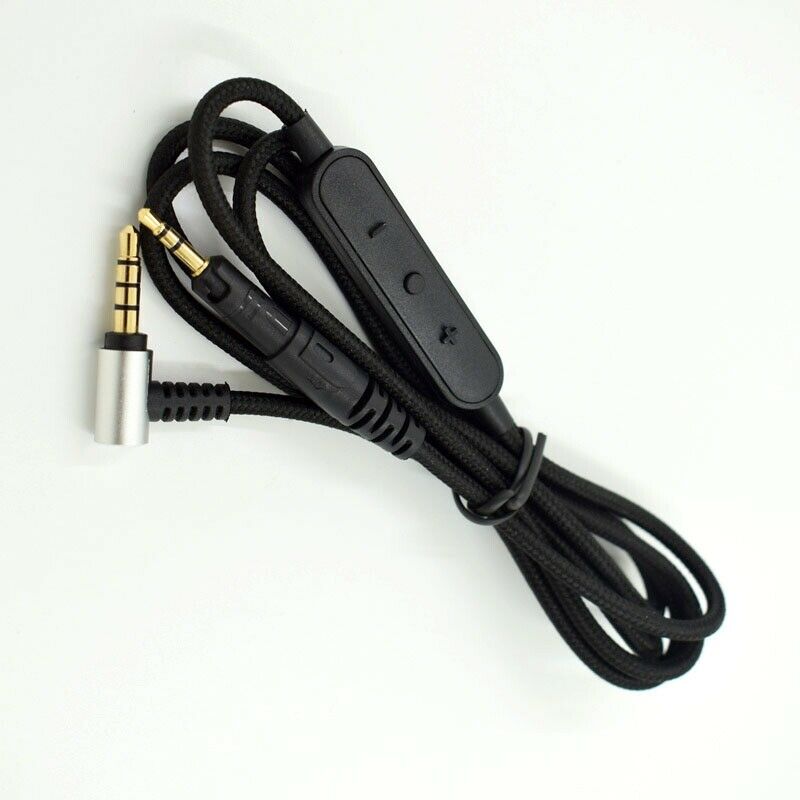 Replacement Audio Cable Wired Control with for Audio-Technica ATH-M50X M40X HeK4