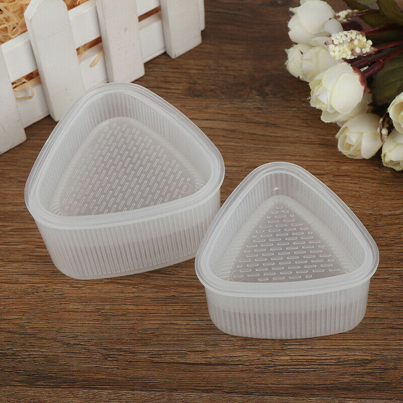 2Pcs Transparent Practical Kitchen Bento Decorating Sushi Onigiri Mold CRAUJBDA