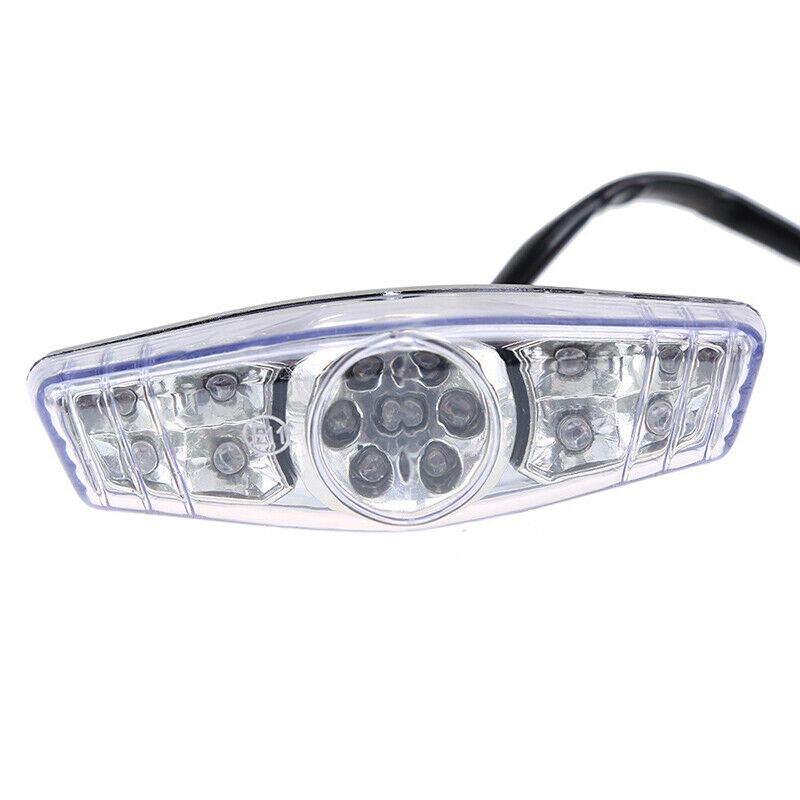 LED Tail Light Black ABS Rear Light Universal For Motorcycle Dirt Replacement