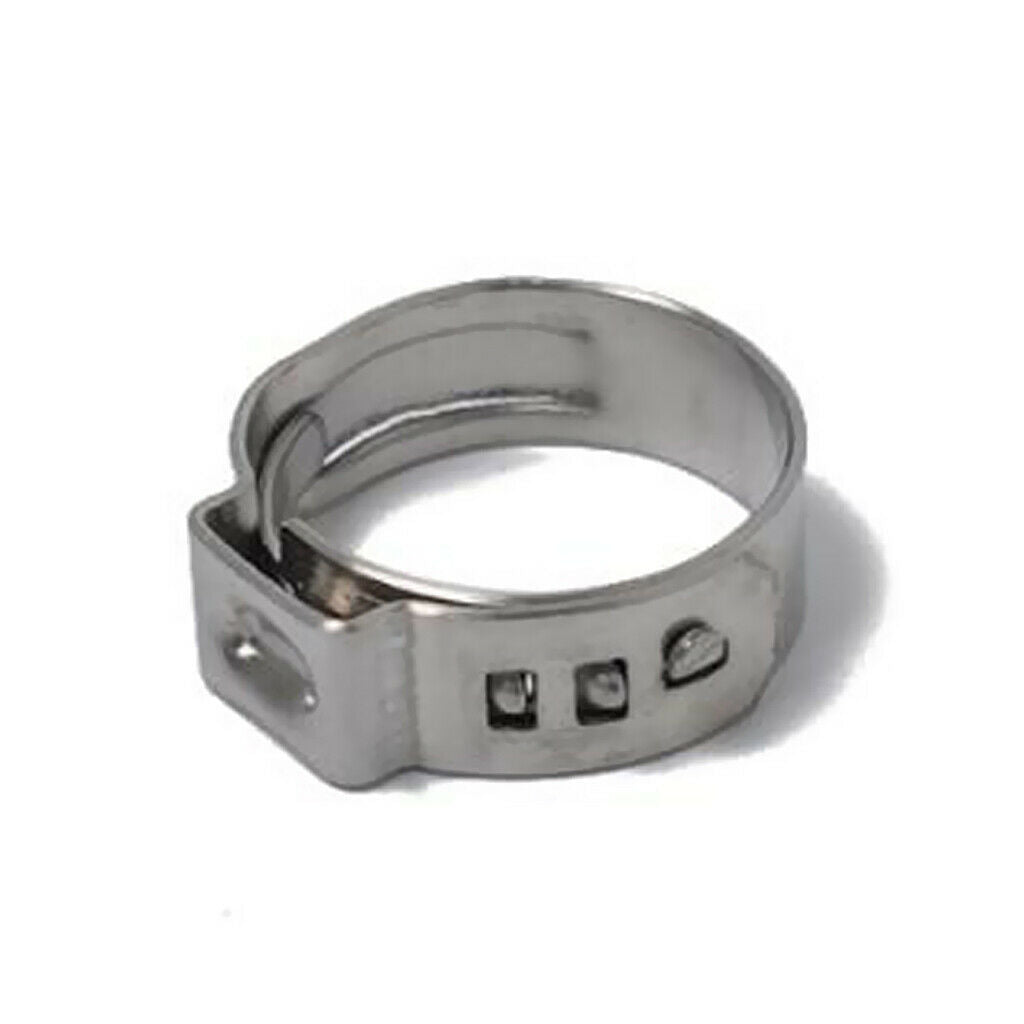 12 Kinds 5.3-22.6mm Stainless Steel Single Ear Hydraulic Fuel Hose Clamps