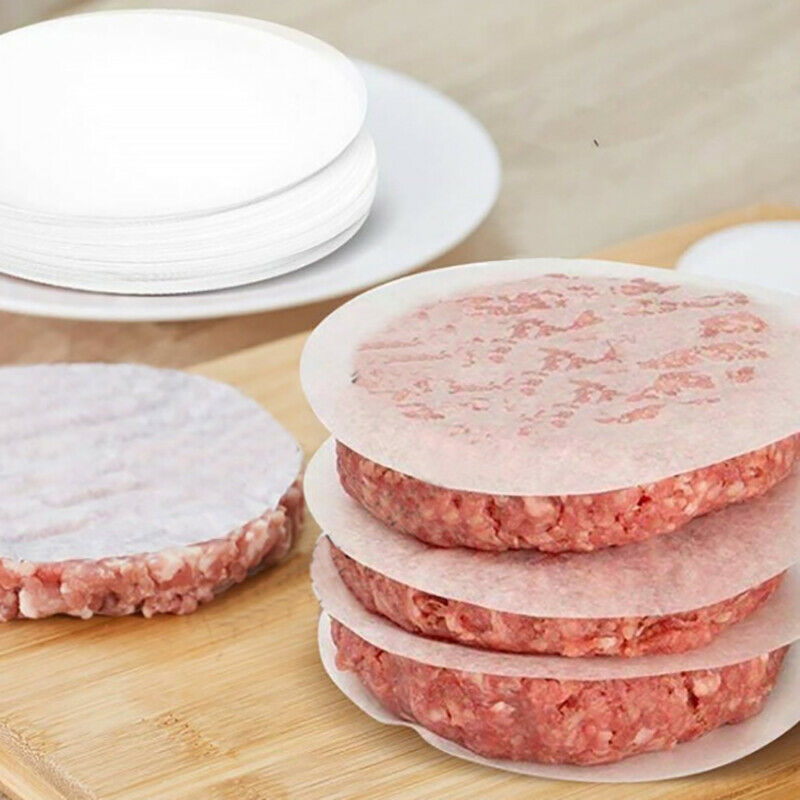 Baking Paper Liner BBQ Oven Patty Hamburger Paper Cake Non-Stick Baking T.l8