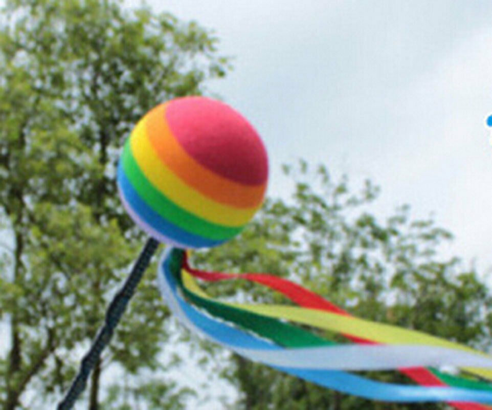 Car Antenna Toppers RainbowBall Colored Ribbon AntennaBalls Unique design  G Tt