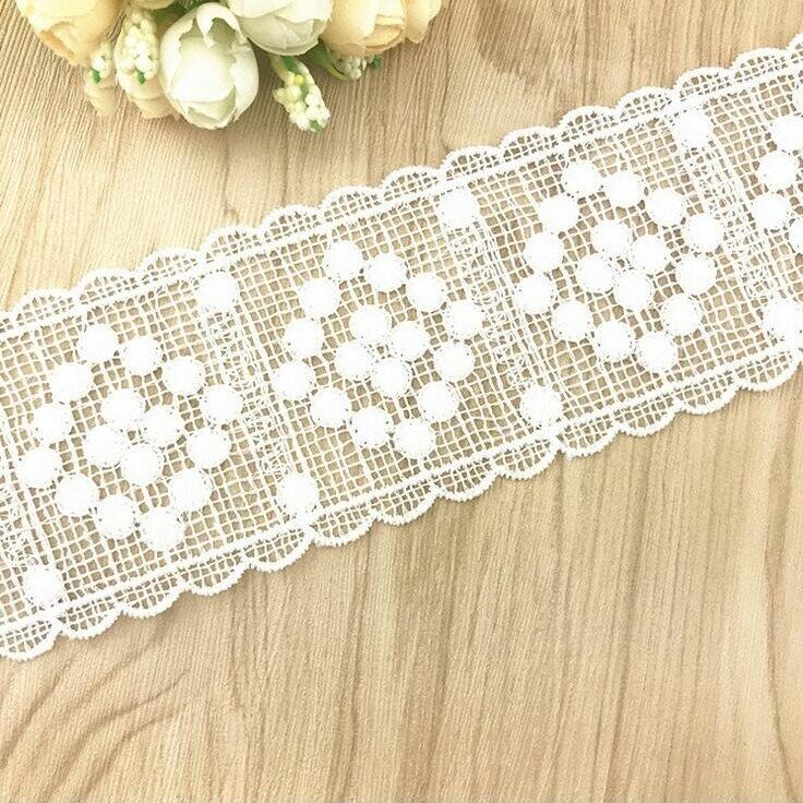 5 Yards Crochet embroidery lace Trim Home crafts decoration Sewing Accessories