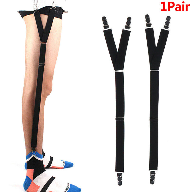 Shirt Stays Garter Belt Suspenders Elastic Shirt HolderAdjustable Sock Suspen SJ